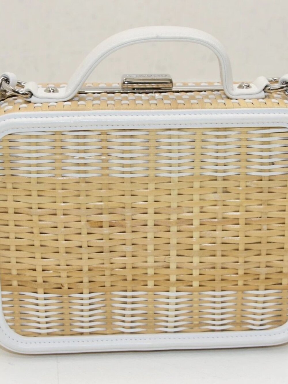 Chanel Rattan Filigree Medium Vanity Bag Silver Hardware - Picture 9 of 16